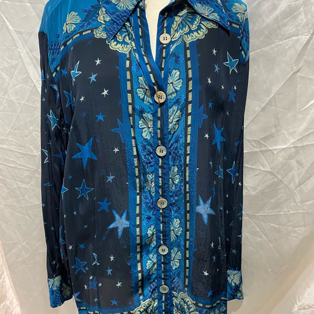 FARM Rio Blue Floral Shirt